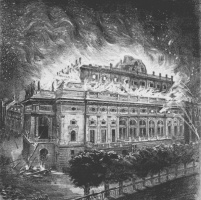 Byl požár Národního divadla úmyslný žhářský útok?