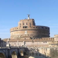 Andělský hrad v Římě. Papežské vězení bylo původně hrobkou císařů