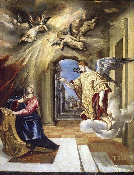 Zvěstování Panny Marie (El Greco).