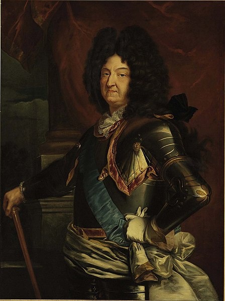 Ludvík XIV. na konci života.