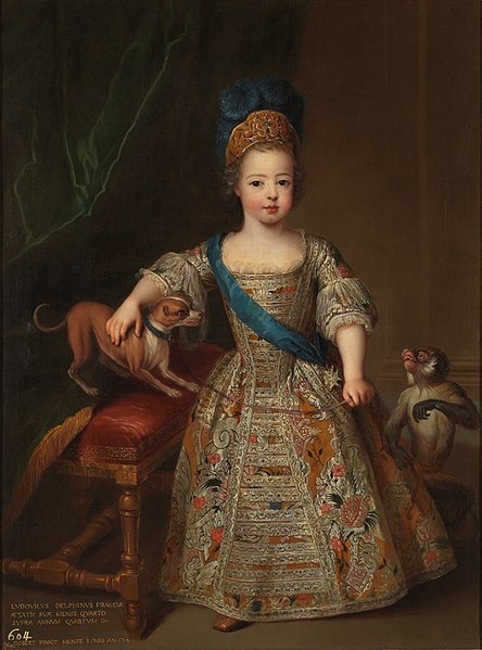 Ludvík XV. v dětském věku.