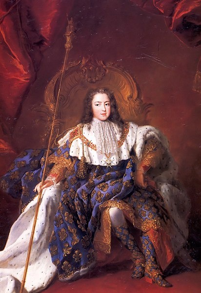Ludvík XV. v době nástupu na trůn.