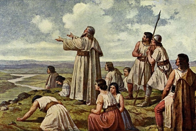 Josef Mathauser (1846–1917): Praotec Čech na hoře Říp.