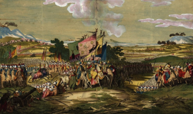 Bitva na malbě z roku 1795.