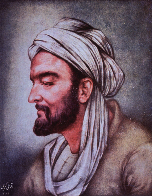 Avicenna na moderní malbě.