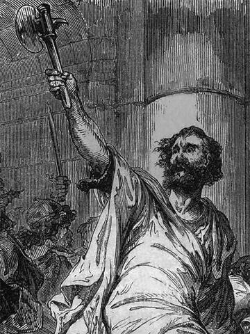 Hastein na novověké malbě.