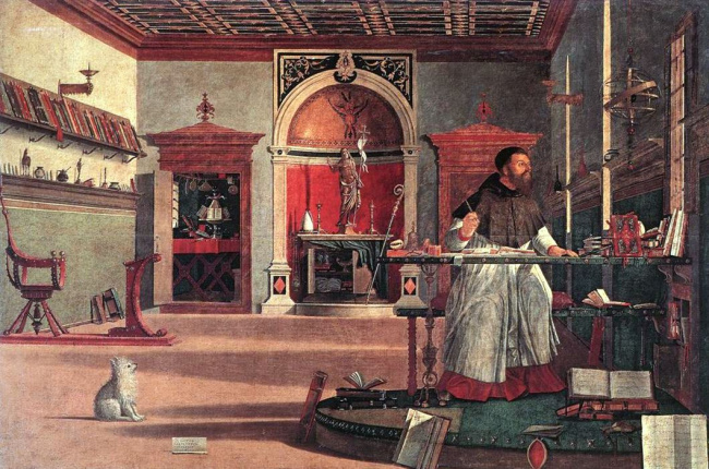 Sv. Augustin ve své pracovně Sv. Augustin ve své pracovně