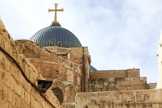 Bazilika Božího hrobu v Jeruzalémě.
