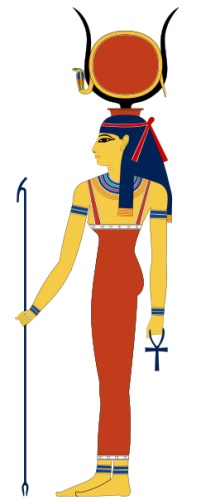 Bohyně Hathor.