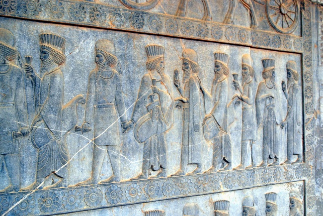 Znázornění zobrazující spojení Peršanů a Médů.