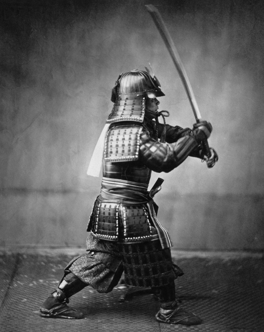 Samuraj na fotografii z roku 1860.