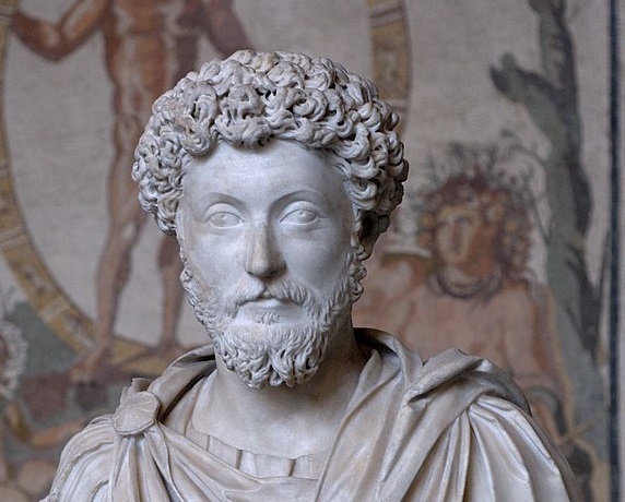 Busta císaře Marca Aurelia.