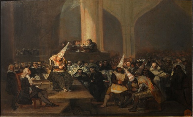 Inkviziční tribunál, Francisco de Goya.