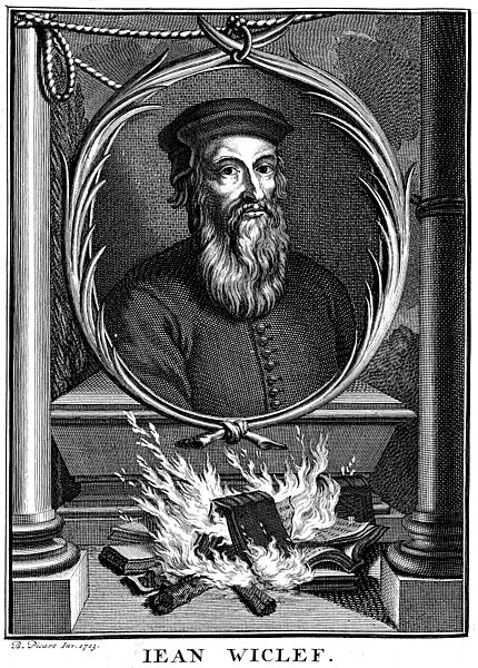 Spisy Jana Viklefa byly páleny.