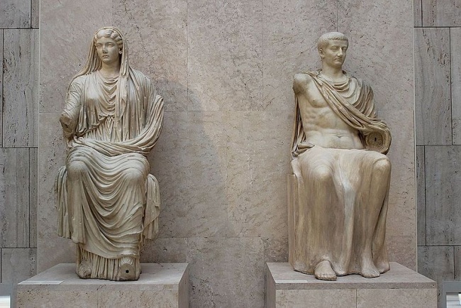 Livia a její syn Tiberius.