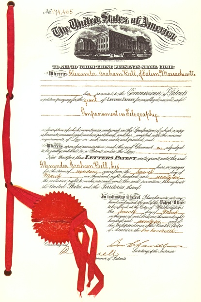 Americký patent 174 465, známý jako 