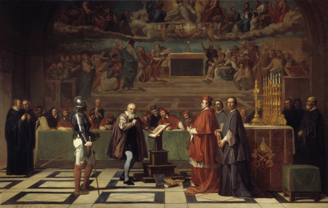 Obraz Galileo before the Holy Office.