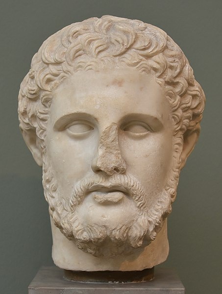 Busta Filipa II. Makedonského.