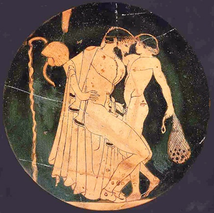 Pederastická malba z roku 480 př.n.l.