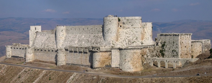 Hrad Krak des Chevaliers v současnosti.