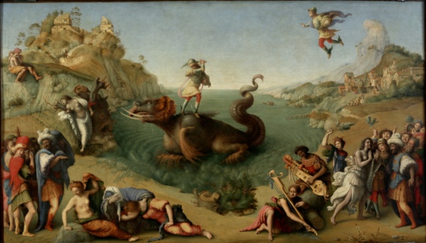 Obraz osvobození Andromedy od  Piera di Cosimo.